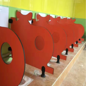 Non Toxic Bathroom Cubicle Partitions School HPL Toilet Partitions Customized