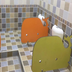 School High Pressure Laminate Toilet Partitions Durable Cubicle Toilet Partitions Eco Friendly