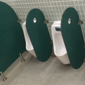 School High Pressure Laminate Toilet Partitions Durable Cubicle Toilet Partitions Eco Friendly