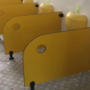 School High Pressure Laminate Toilet Partitions Durable Cubicle Toilet Partitions Eco Friendly