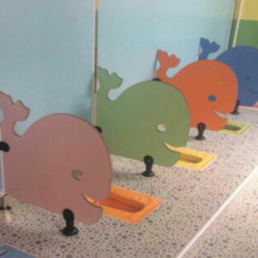 School High Pressure Laminate Toilet Partitions Durable Cubicle Toilet Partitions Eco Friendly