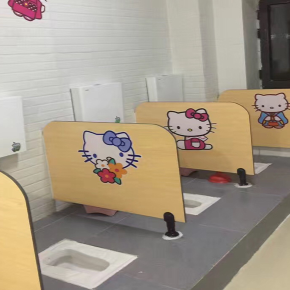 Durable Kids Toilet Partition Waterproof Fireproof Bathroom Urinal Partition