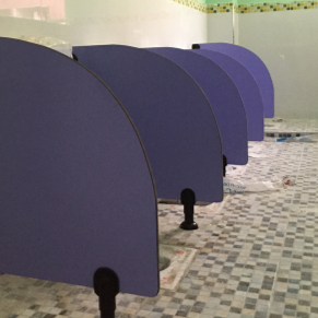 Durable Kids Toilet Partition Waterproof Fireproof Bathroom Urinal Partition