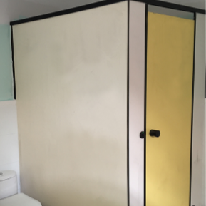 Eco Friendly Restroom Stall Dividers Customized Cubicle Toilet Partition For School Kindergarten