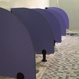 Waterproof Kids Toilet Partition Non Toxic Bathroom Urinal Dividers For School Kindergarten