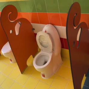 Kindergarten Bathroom Stall Dividers Children Restroom Urinal Partitions Waterproof
