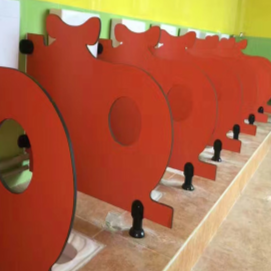 Kindergarten Bathroom Stall Dividers Children Restroom Urinal Partitions Waterproof