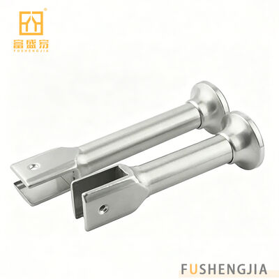 HPL Toilet Partition Accessories Stainless Steel Angle Code , Hinge , Lock , Support Feet