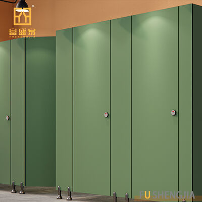 Fushengjia Compact Laminate HPL Toilet Partition, Waterproof Fireproof Cubicle Divider for Commercial Use