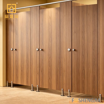 Fushengjia Compact Laminate HPL Toilet Partition, Waterproof Fireproof Cubicle Divider for Commercial Use