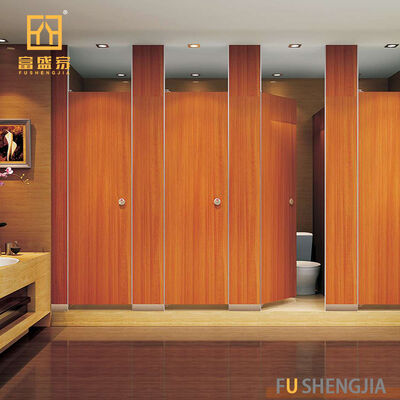 Fushengjia Compact Laminate HPL Toilet Partition, Waterproof Fireproof Cubicle Divider for Commercial Use