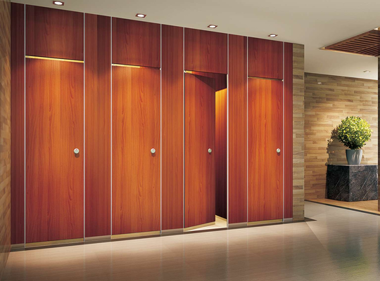 Waterproof Moistureproof HPL Compact Laminate Toilet Partition  WC Cubicle Divider for Hospital, School & Mall Commercial Restroom