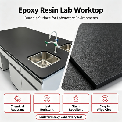 Anti-Corrosion Phenolic Resin Laboratory Worktop Custom Lab Island Bench for Chemistry Medical Research Lab