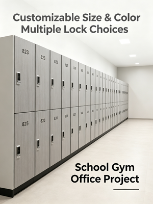 Commercial HPL Lockers Moisture & Impact Resistant Toilet & Gym Lockers
