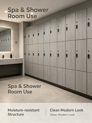 Commercial HPL Lockers Moisture & Impact Resistant Toilet & Gym Lockers