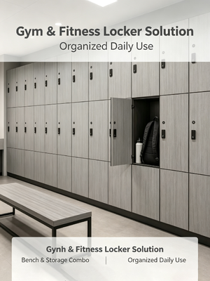Commercial HPL Lockers Moisture & Impact Resistant Toilet & Gym Lockers
