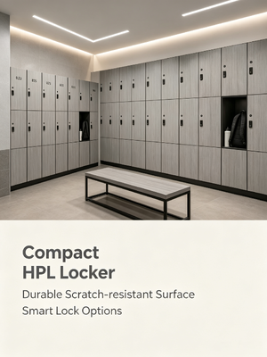 Commercial HPL Lockers Moisture & Impact Resistant Toilet & Gym Lockers