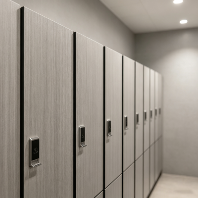 Commercial HPL Lockers Moisture & Impact Resistant Toilet & Gym Lockers