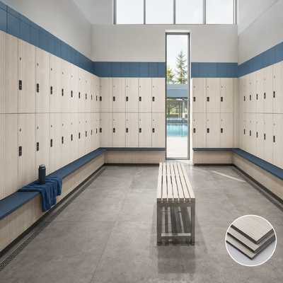 Commercial HPL Compact Laminate Lockers | Moistureproof Impact Resistant Storage for Gym & Public Areas