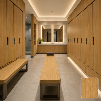 Custom Compact Laminate Lockers, Waterproof HPL Changing Room Storage Lockers with Digital Locks for Gym, Spa & Swimming Pool