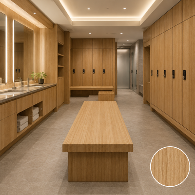 Custom Compact Laminate Lockers, Waterproof HPL Changing Room Storage Lockers with Digital Locks for Gym, Spa & Swimming Pool