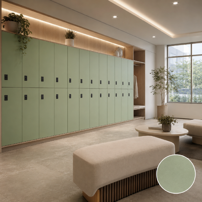 Compact HPL Phenolic Resin Locker Cabinet  Custom Compact Laminate Storage Lockers for Gym, Spa, Lab
