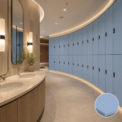 Compact HPL Phenolic Resin Locker Cabinet  Custom Compact Laminate Storage Lockers for Gym, Spa, Lab
