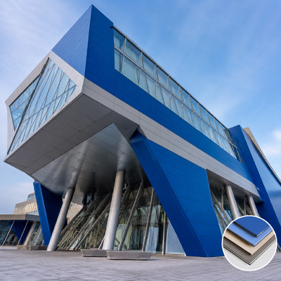 HPL Compact Exterior Wall Panel, Weatherproof Phenolic Resin Cladding Panel for Commercial Building Facade