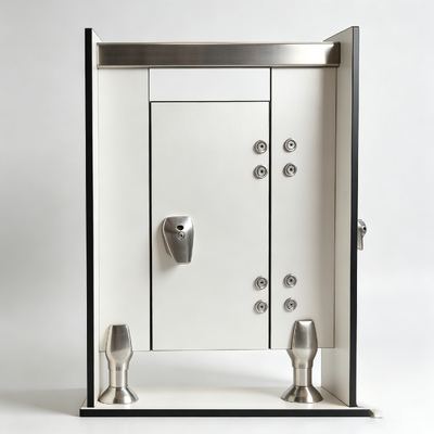 316 Stainless Steel Toilet Cubicle Partition Hardware Kit, Complete Fitting Set for Public Restroom Bathroom Stall Dividers