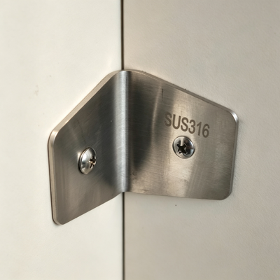 316 Stainless Steel Toilet Cubicle Partition Hardware Kit, Complete Fitting Set for Public Restroom Bathroom Stall Dividers
