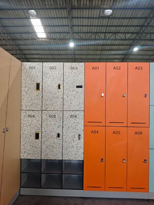 Custom Commercial HPL Compact Laminate Phenolic Lockers, Waterproof Staff Gym School Storage Lockers