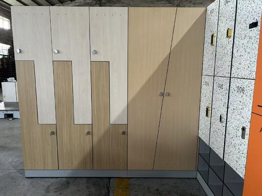 Multi‑Compartment HPL Phenolic Locker | Custom Color Commercial Storage Cabinet