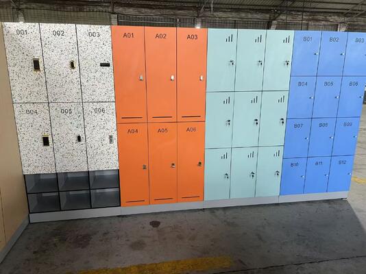 Multi‑Compartment HPL Phenolic Locker | Custom Color Commercial Storage Cabinet