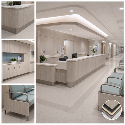 Compact HPL Interior Wall Panel / Phenolic Resin Wall Cladding