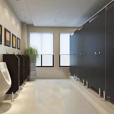 1. Waterproof HPL Public Toilet Stall Partition High‑Pressure Laminate Restroom Divider for Shopping Center