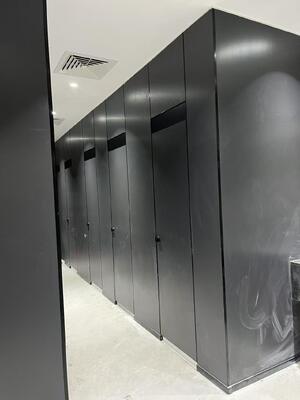 High Pressure Laminate (HPL) Toilet Cubicles | Anti-Bacterial Compact Laminate Restroom Partitions