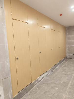 Compact Laminate Toilet Partition | HPL Restroom Cubicle Stall