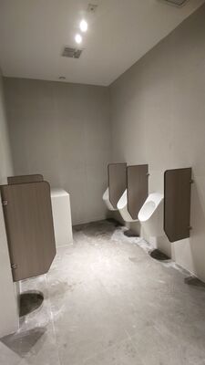 HPL Phenolic Toilet Partition for Office Building, Commercial Washroom Bathroom Stall Cubicle