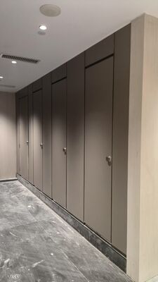 Phenolic Compact Laminate Toilet Partitions | HPL Restroom Cubicles for Commercial Washroom